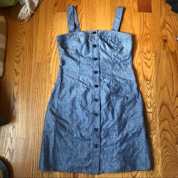 Derek Lam for DesigNation chambray jumper dress size 10 - Picture 4 of 9